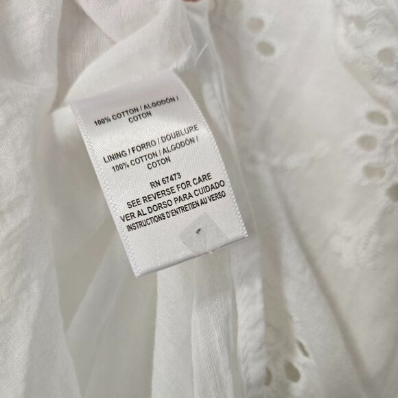 White Maxi Cotton Sundress - Picture 9 of 15